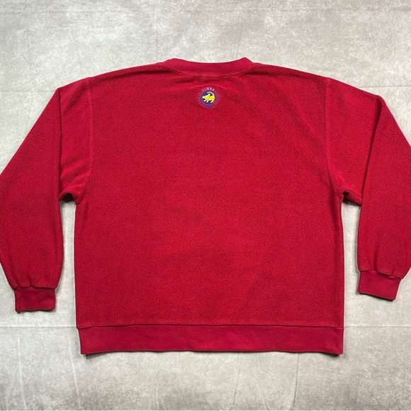 Vintage Disney Lion King Sweater Adult M Red 90s Disney Store Fleece Pullover - Picture 8 of 15